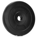 1,25 kg-os súlytárcsa súlyzórúdhoz, 31 mm, bitumen kompozit, PP, 18x3 cm, fekete