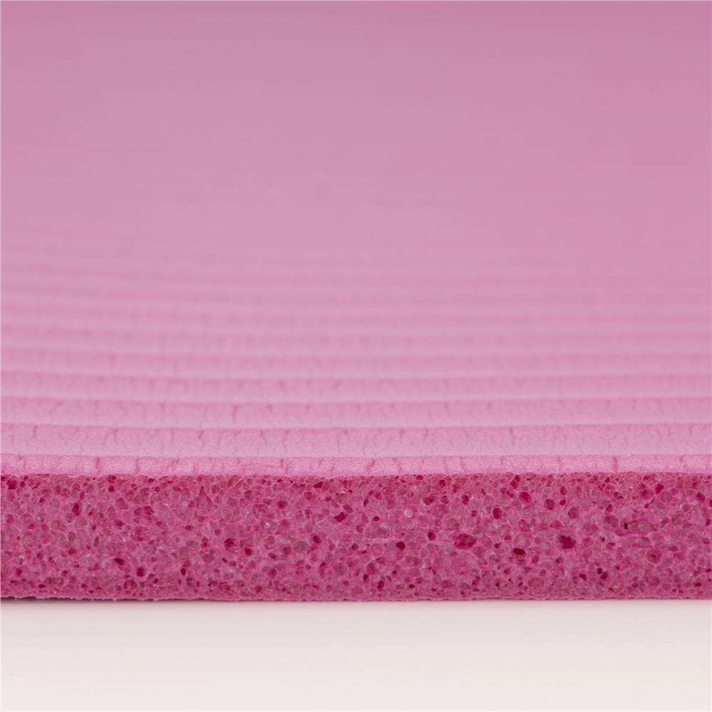Csúszásmentes NBR fitneszszőnyeg, 183x61x1 cm, hordozópánttal, rózsaszín - Image 21