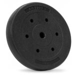 15 kg-os súlytárcsa súlyzórúdhoz, bitumen töltettel, PP borítással, 29 mm, fekete