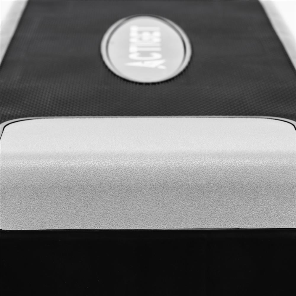 Állítható aerobik step pad, 2 magassági szinttel, PP, max. 350 kg terhelhetőség, 73x29x18 cm, fekete-szürke - Image 13