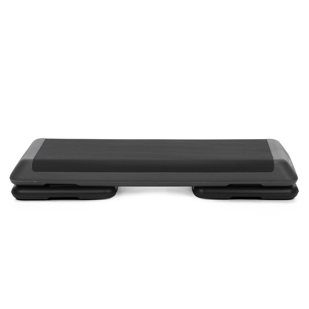 Profi állítható aerobik step pad, 3 fokozatban állítható, PP, max. 350 kg, 108x29x20 cm, fekete-szürke - Image 9