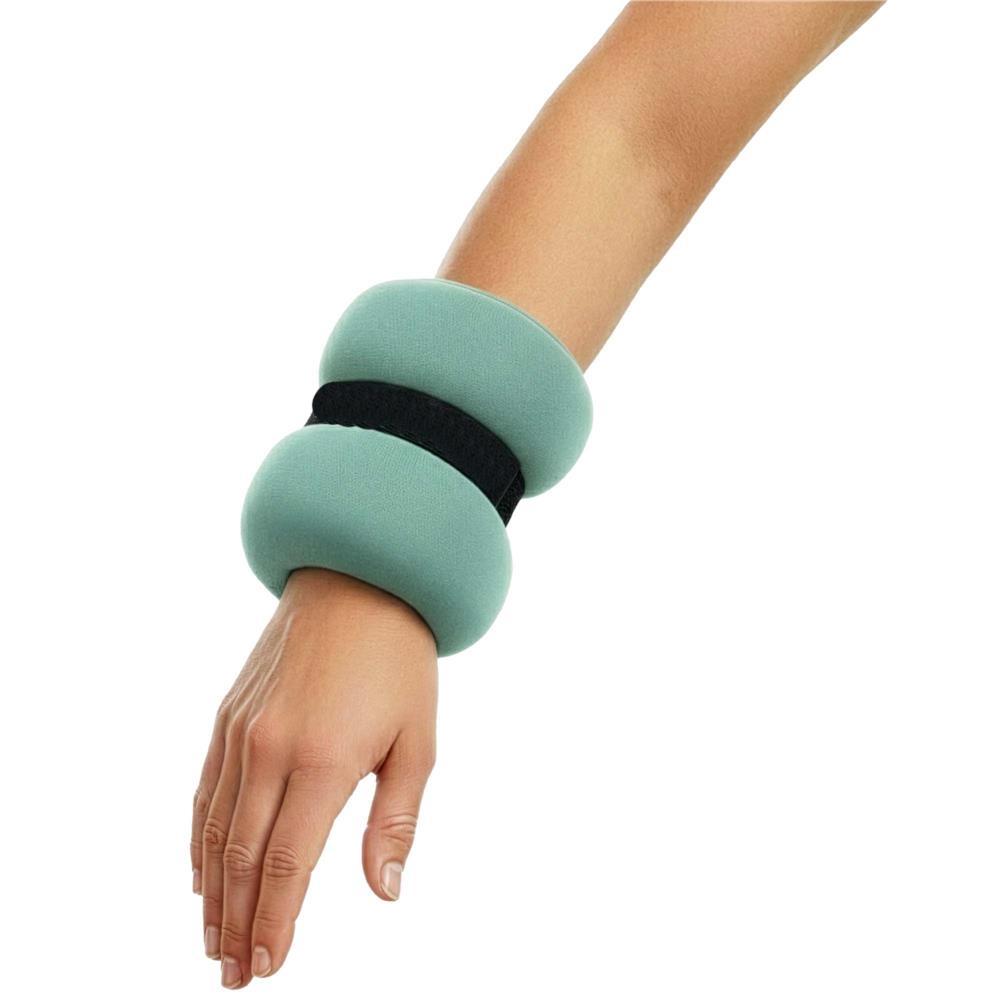 Csukló- és bokasúly készlet, 2 x 1,5 kg, neoprén és vas-homok töltet, 28x13 cm, mentazöld - Image 4