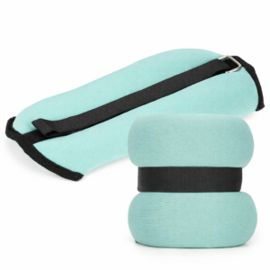 Csukló- és bokasúly készlet, 2 x 1,5 kg, neoprén és vas-homok töltet, 28x13 cm, mentazöld