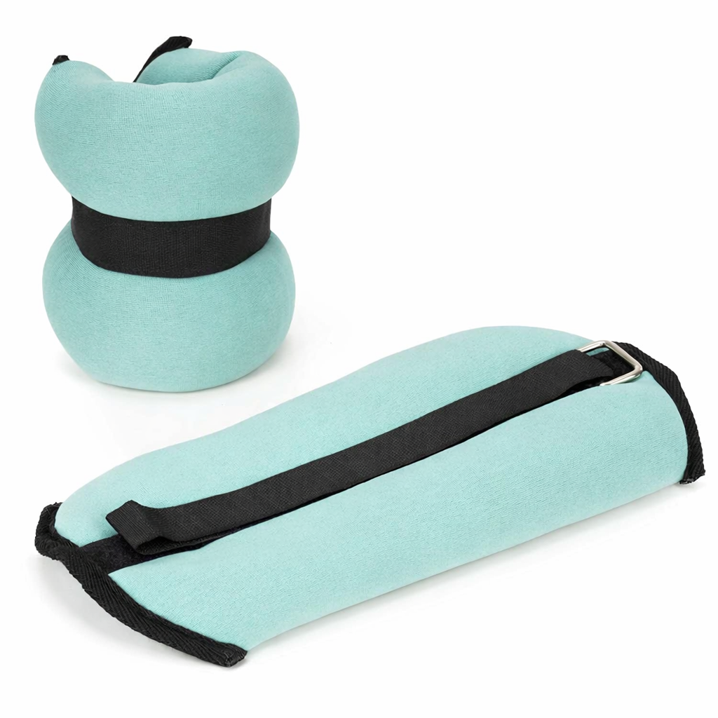 Csukló- és bokasúly készlet, 2 x 1,5 kg, neoprén és vas-homok töltet, 28x13 cm, mentazöld - Image 6