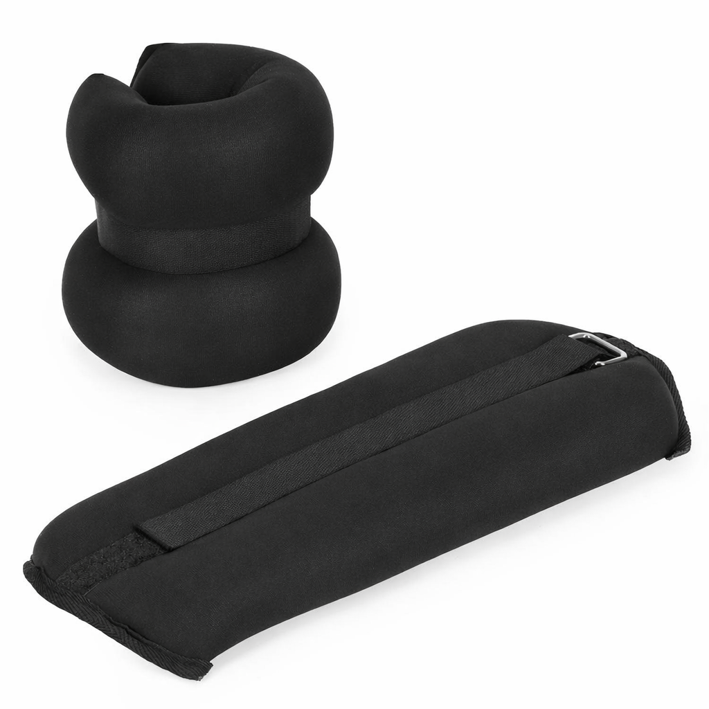 Csukló- és bokasúly készlet, 2 x 3 kg, neoprén és vas-homok töltet, 36x15 cm, fekete - Image 3