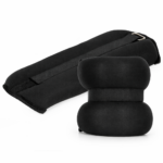 Csukló- és bokasúly készlet, 2 x 3 kg, neoprén és vas-homok töltet, 36x15 cm, fekete