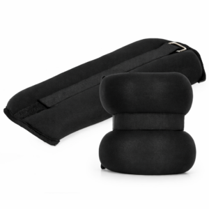 Csukló- és bokasúly készlet, 2 x 3 kg, neoprén és vas-homok töltet, 36x15 cm, fekete