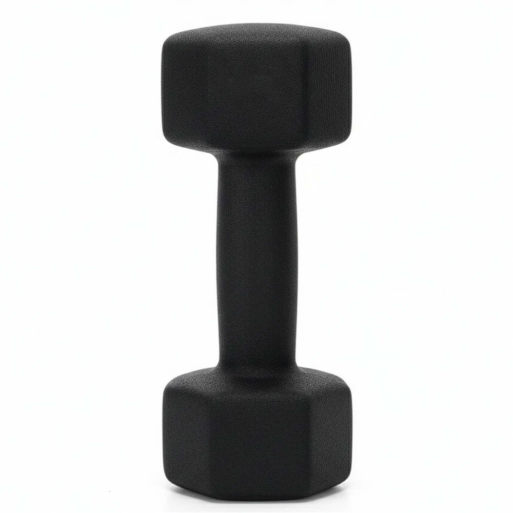Öntöttvas kézisúlyzó készlet neoprén bevonattal, 12 kg, tartóállvánnyal, hatszögletű végekkel, 2x1 kg, 2x2 kg, 2x3 kg, többszínű - Image 4