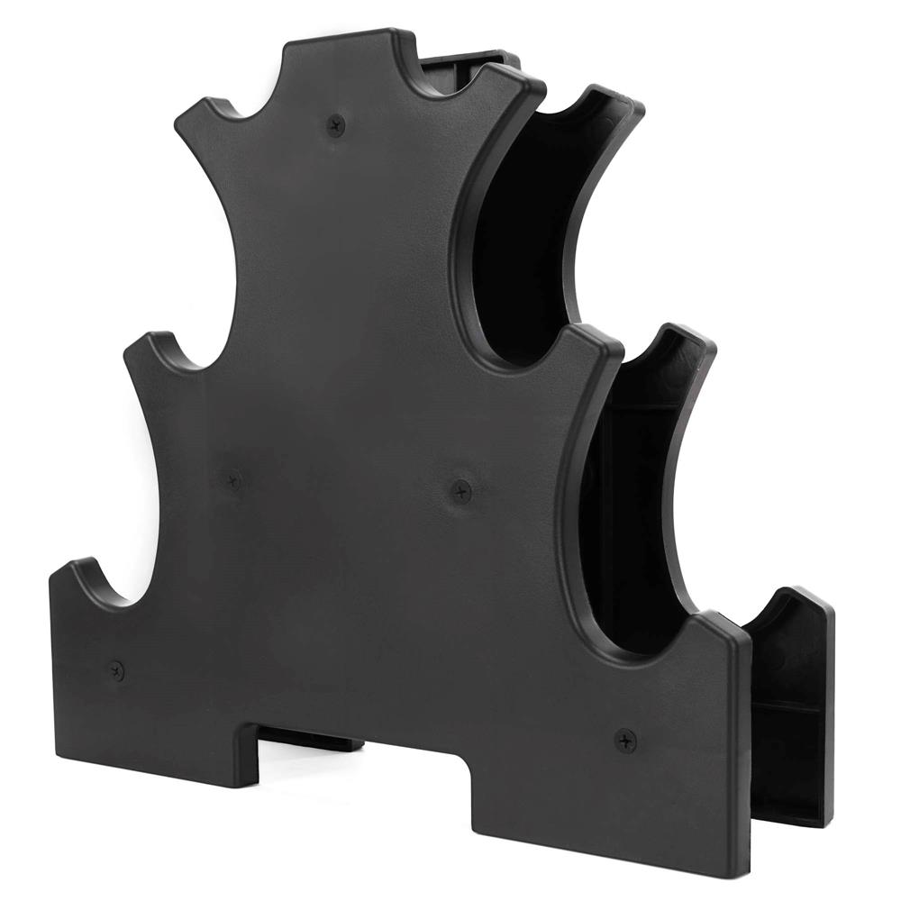 Öntöttvas kézisúlyzó készlet neoprén bevonattal, 12 kg, tartóállvánnyal, hatszögletű végekkel, 2x1 kg, 2x2 kg, 2x3 kg, többszínű - Image 9