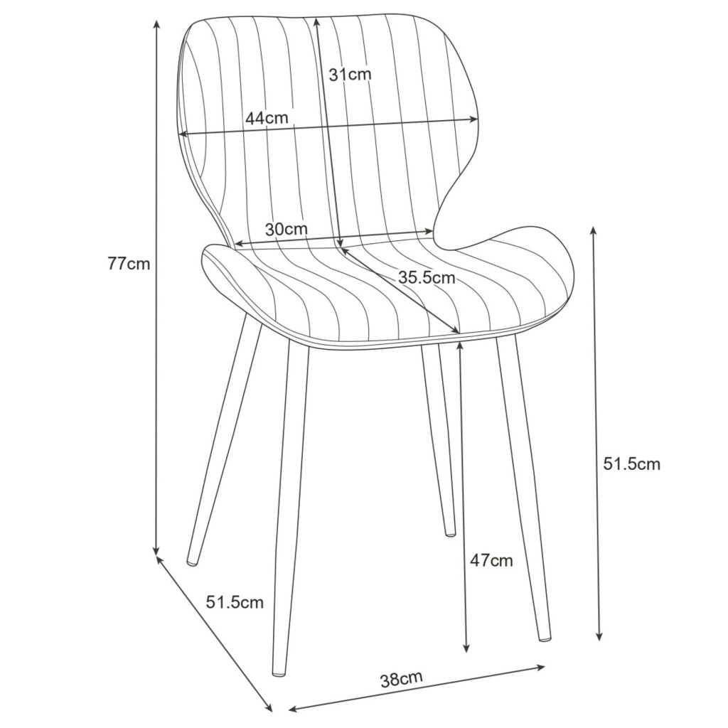 2 darabos kárpitozott szék szett velúr bevonattal, fém lábakkal, max. 125 kg, 44x52x77 cm, zöld - Image 3