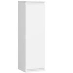 Fali szekrény 1 ajtóval és 3 belső polccal, 16 mm laminált forgácslap, 30x30x99 cm, fehér