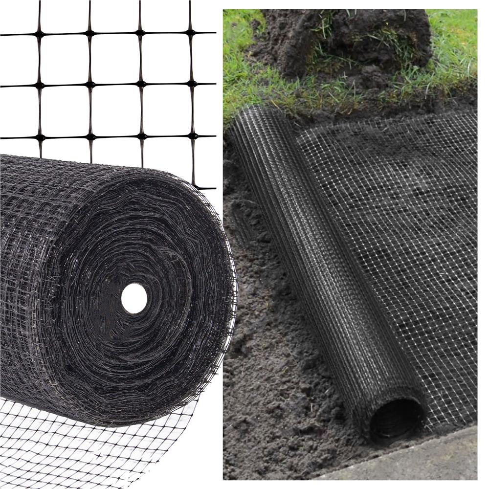Kártevő- és vakondvédő kerti háló, 30 g/m², 2 x 300 m, fekete - Image 2