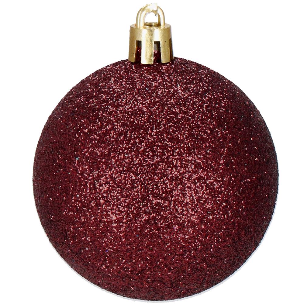 Karácsonyfa dísz szett gömbökkel és csúcsdísszel, 101 darab, műanyag, 3–7 cm, barna és rose gold - Image 15