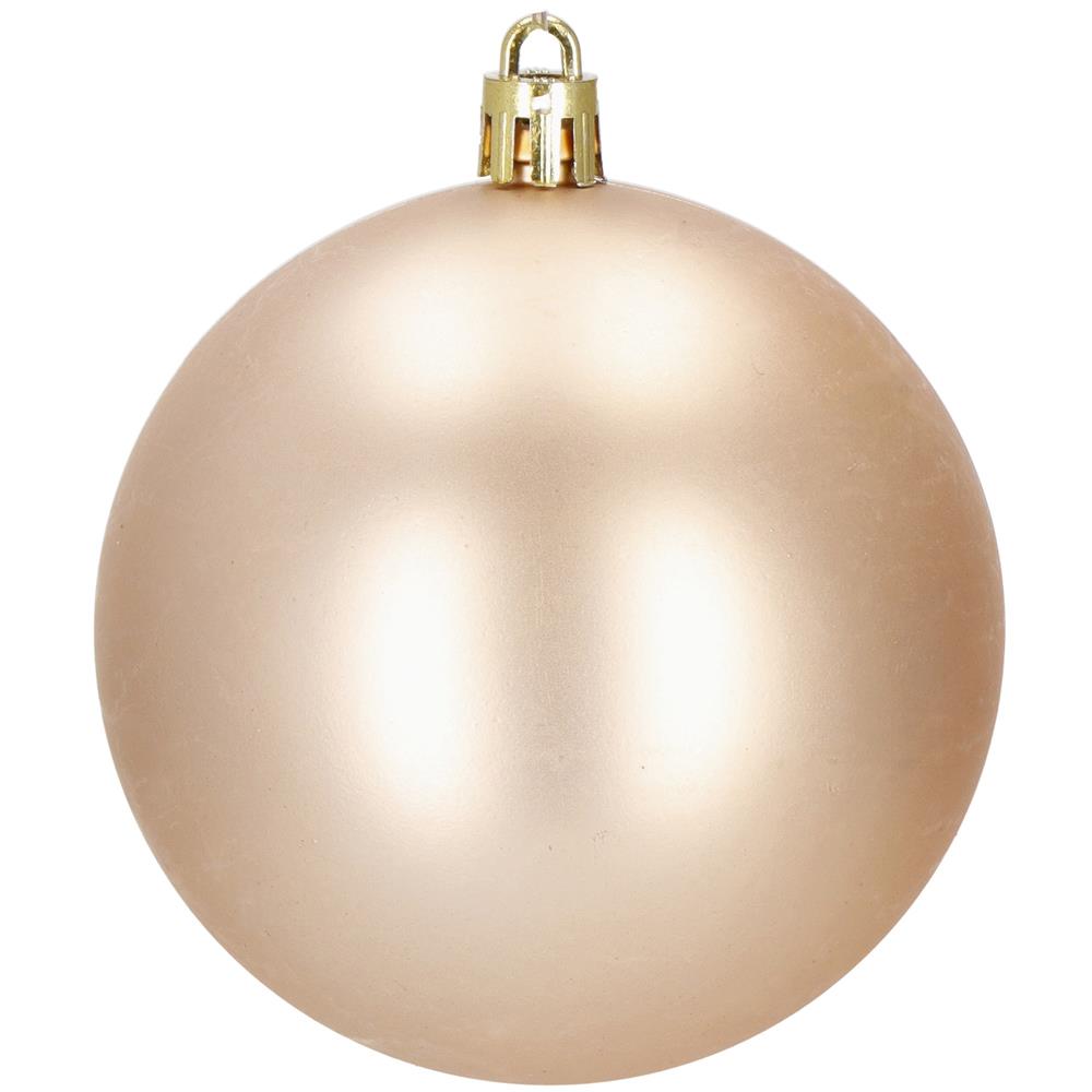 Karácsonyfa dísz szett gömbökkel és csúcsdísszel, 101 darab, műanyag, 3–7 cm, barna és rose gold - Image 28