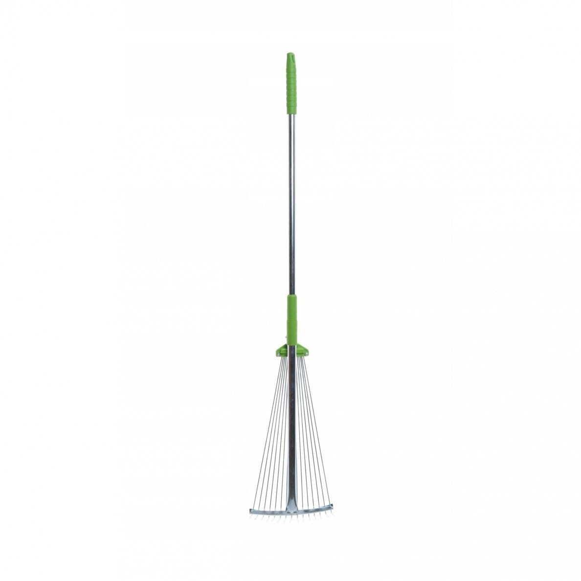 Kerti lombgereblye állítható szélességgel 20–59 cm, teleszkópos nyéllel 120–160 cm, fekete - Image 5