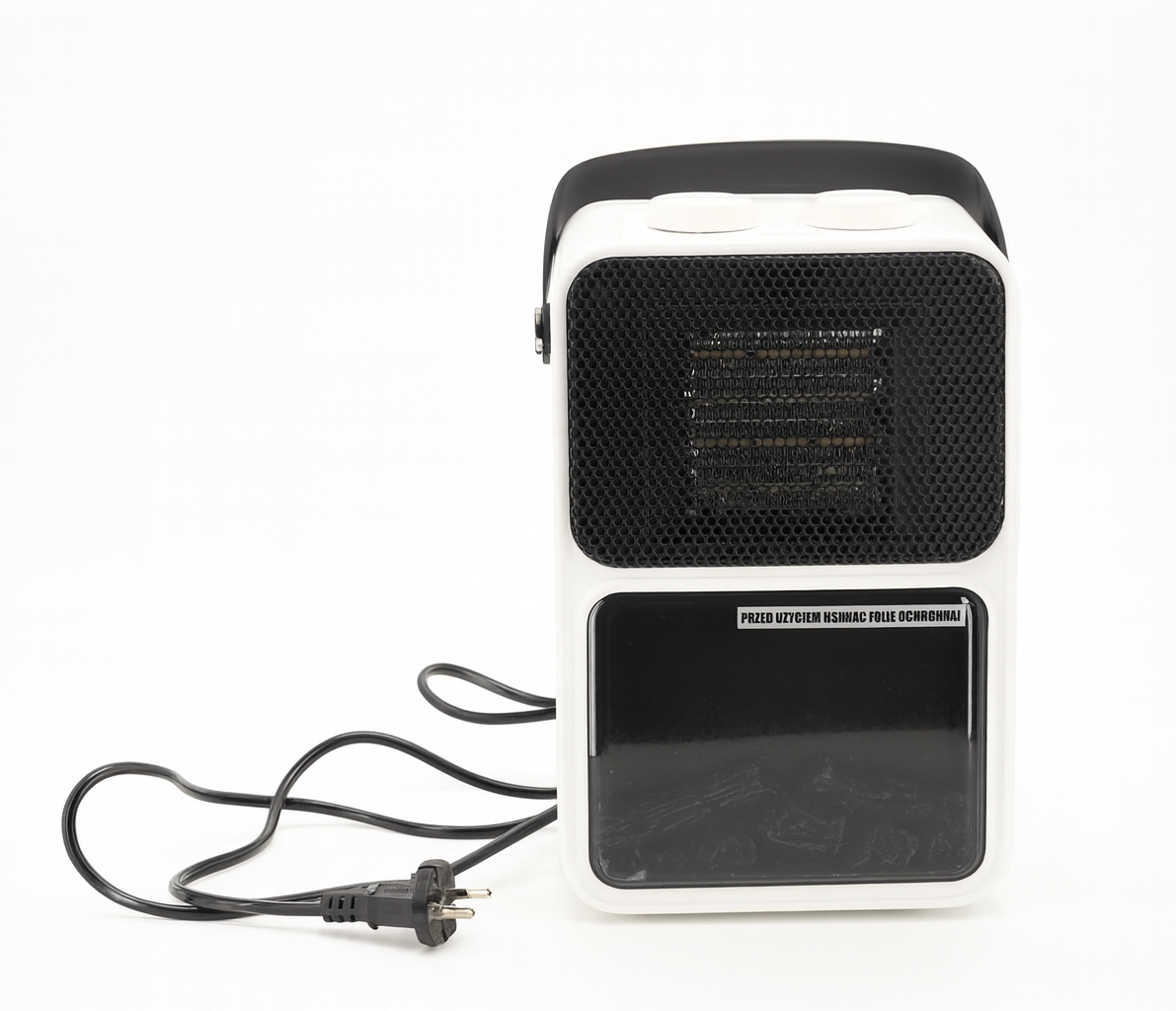 Elektromos kandalló lánghatással, 600–1200 W, 14x21x36 cm, fehér - Image 3