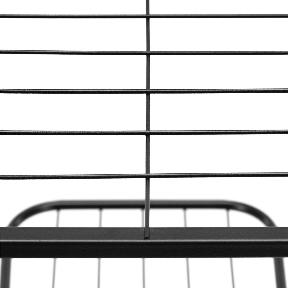 Virágtartó, fémből készült, 6 polccal, függőleges szerkezet, 41x22x106 cm, fekete - Image 7