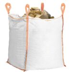 Nagy teherbírású kerti Big Bag zsák levelekhez és zöldhulladékhoz, 420 l, 500 kg, 75x75x75 cm, fehér
