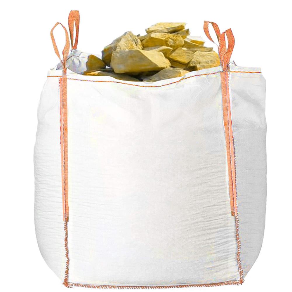 Nagy teherbírású kerti Big Bag zsák levelekhez és zöldhulladékhoz, 420 l, 500 kg, 75x75x75 cm, fehér - Image 4