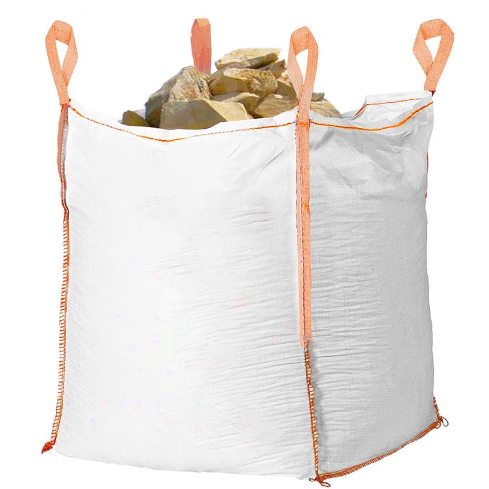 Nagy teherbírású kerti Big Bag zsák levelekhez és zöldhulladékhoz, 420 l, 500 kg, 75x75x75 cm, fehér - Image 7