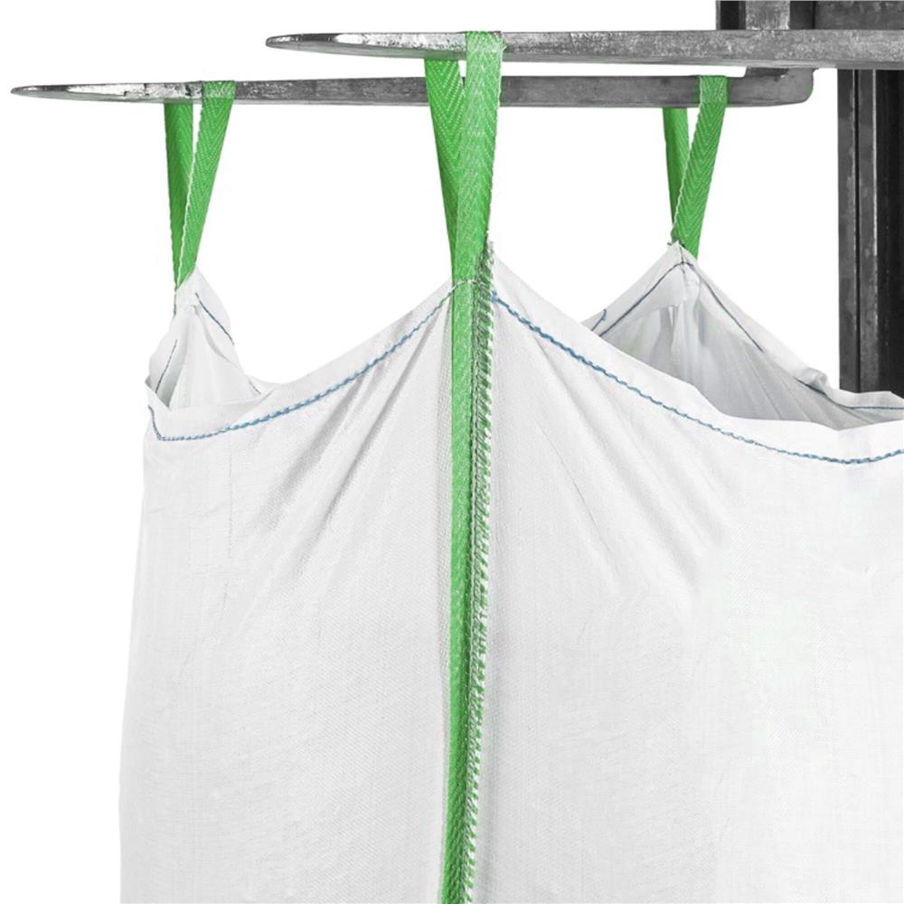 Nagy teherbírású kerti Big Bag zsák levelekhez és zöldhulladékhoz, 1000 l, 1000 kg, 90x90x120 cm, fehér - Image 16