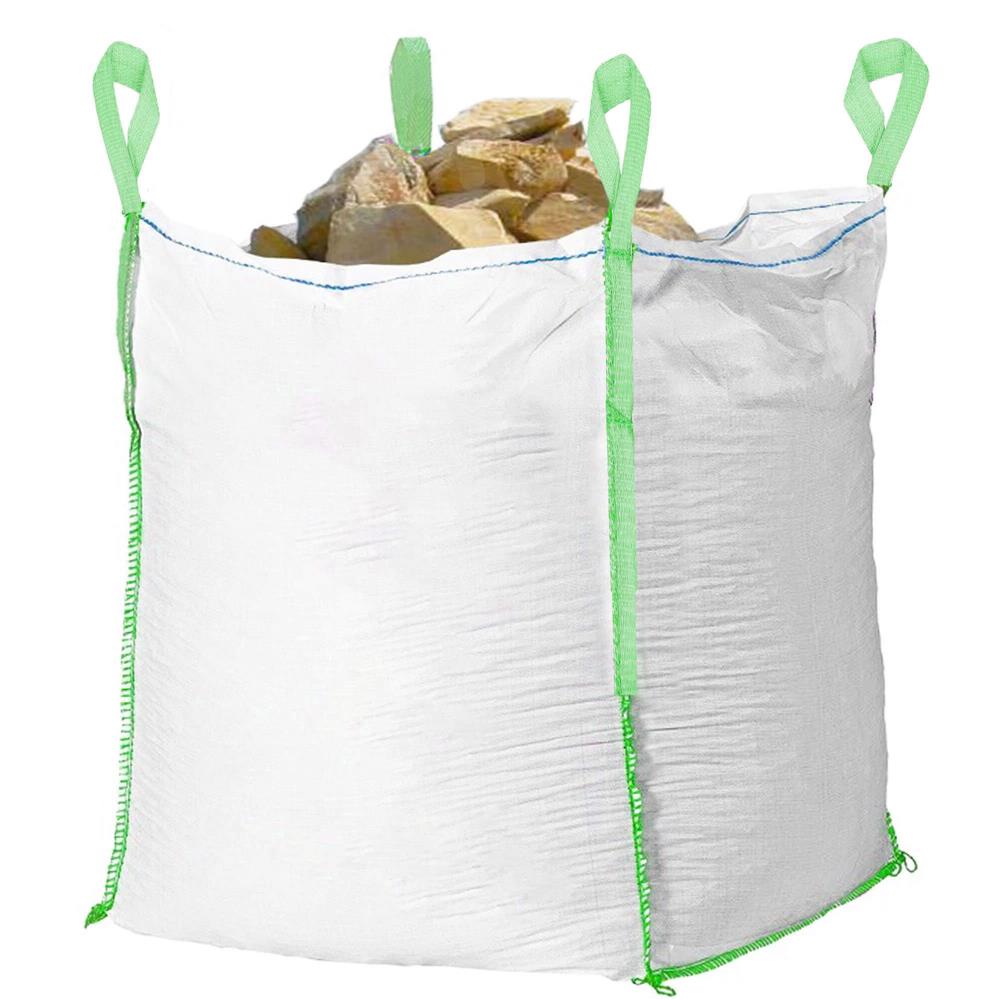 Nagy teherbírású kerti Big Bag zsák levelekhez és zöldhulladékhoz, 1000 l, 1000 kg, 90x90x120 cm, fehér - Image 3