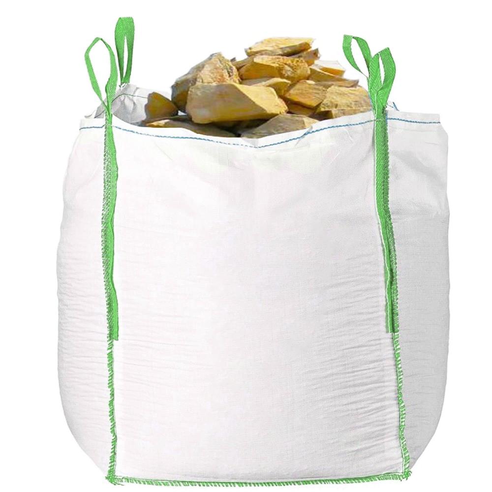 Nagy teherbírású kerti Big Bag zsák levelekhez és zöldhulladékhoz, 1000 l, 1000 kg, 90x90x120 cm, fehér - Image 5