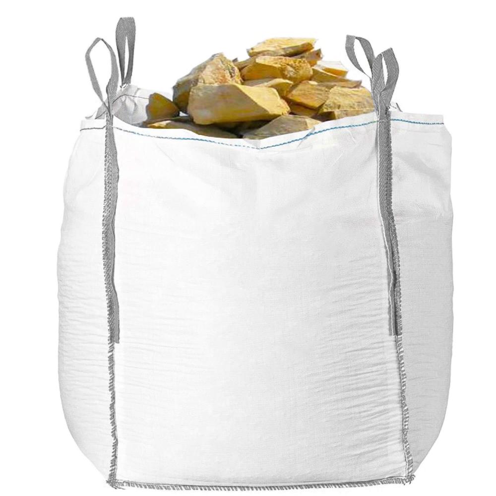 Nagy teherbírású kerti Big Bag zsák levelekhez és zöldhulladékhoz, 1200 l, 1000 kg, 90x90x145 cm, fehér - Image 2