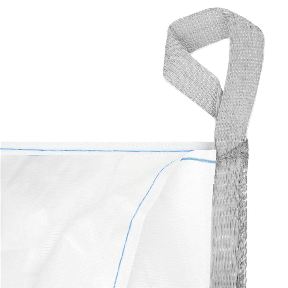 Nagy teherbírású kerti Big Bag zsák levelekhez és zöldhulladékhoz, 1200 l, 1000 kg, 90x90x145 cm, fehér - Image 15