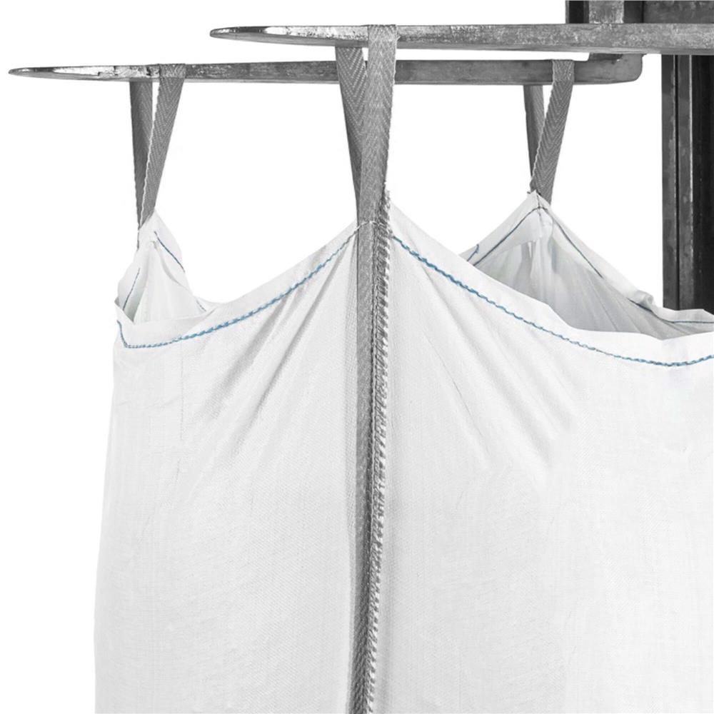 Nagy teherbírású kerti Big Bag zsák levelekhez és zöldhulladékhoz, 1200 l, 1000 kg, 90x90x145 cm, fehér - Image 17