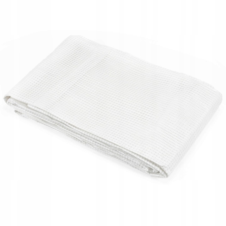 Laminált vízálló polietilén ponyva, 100 g/m², 4x4 m, átlátszó fehér - Image 9