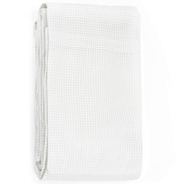 Laminált vízálló polietilén ponyva, 100 g/m², 4x4 m, átlátszó fehér - Image 10