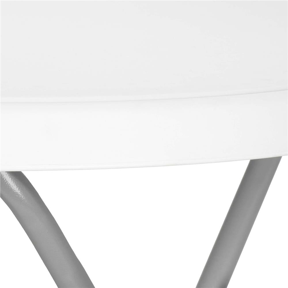 Összecsukható kerek asztal kertbe vagy cateringhez, 75x80 cm, HDPE és fém, fehér - Image 11