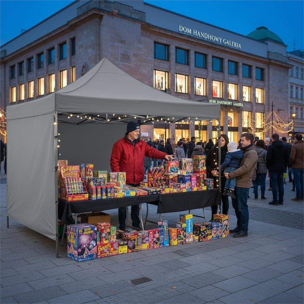 Összecsukható kerti pavilon 3 x 3 m, vízálló tetővel és 3 oldalfallal, fémvázzal, állítható magassággal, szürke - Image 34