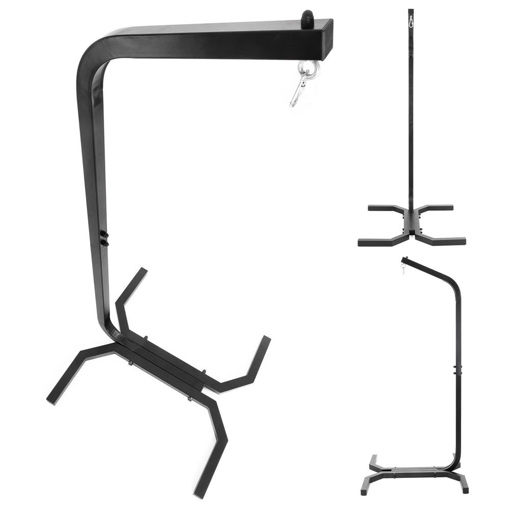 Fészekhinta vagy függőágy állvány, acél váz, max. 180 kg, 92x92x205 cm, fekete - Image 3