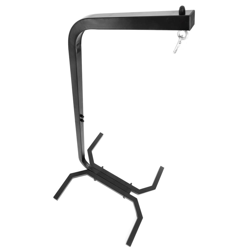 Fészekhinta vagy függőágy állvány, acél váz, max. 180 kg, 92x92x205 cm, fekete - Image 5
