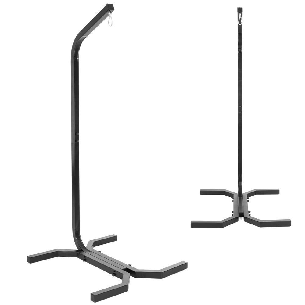 Fészekhinta vagy függőágy állvány, acél váz, max. 180 kg, 92x92x205 cm, fekete - Image 6