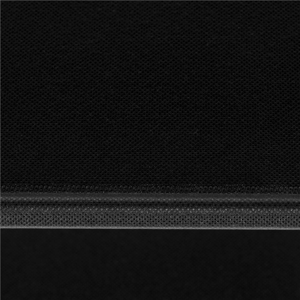 Magas cipőtartó polc 10 polccal, fém szerkezettel és textil polcokkal, 45x28x178 cm, fekete - Image 10