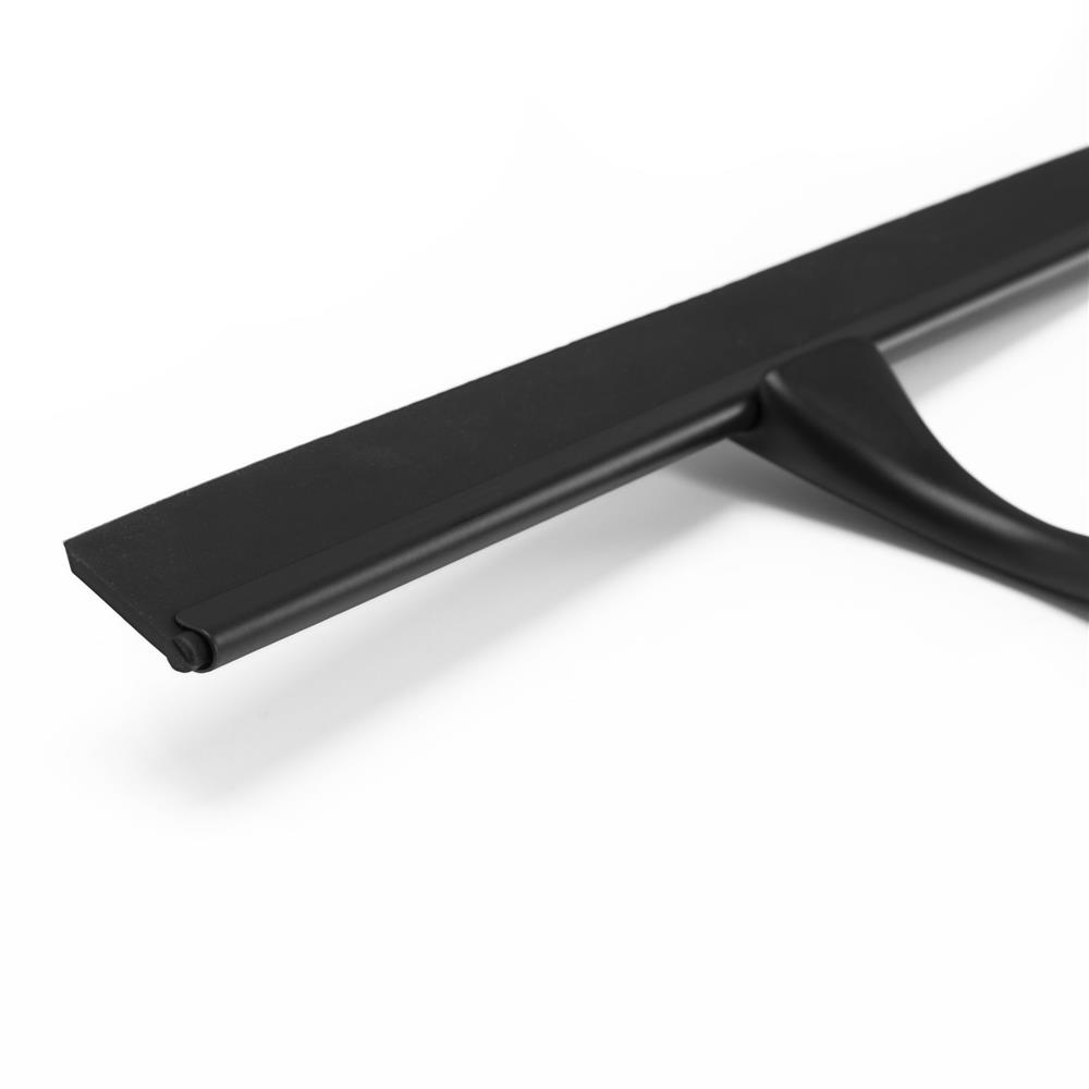 Rozsdamentes acél fürdőszobai lehúzó öntapadós hátlappal, 25 cm-es pengével, matt fekete felülettel - Image 11