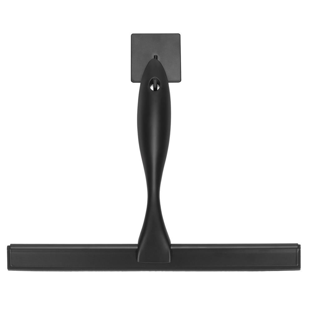 Rozsdamentes acél fürdőszobai lehúzó öntapadós hátlappal, 25 cm-es pengével, matt fekete felülettel - Image 13