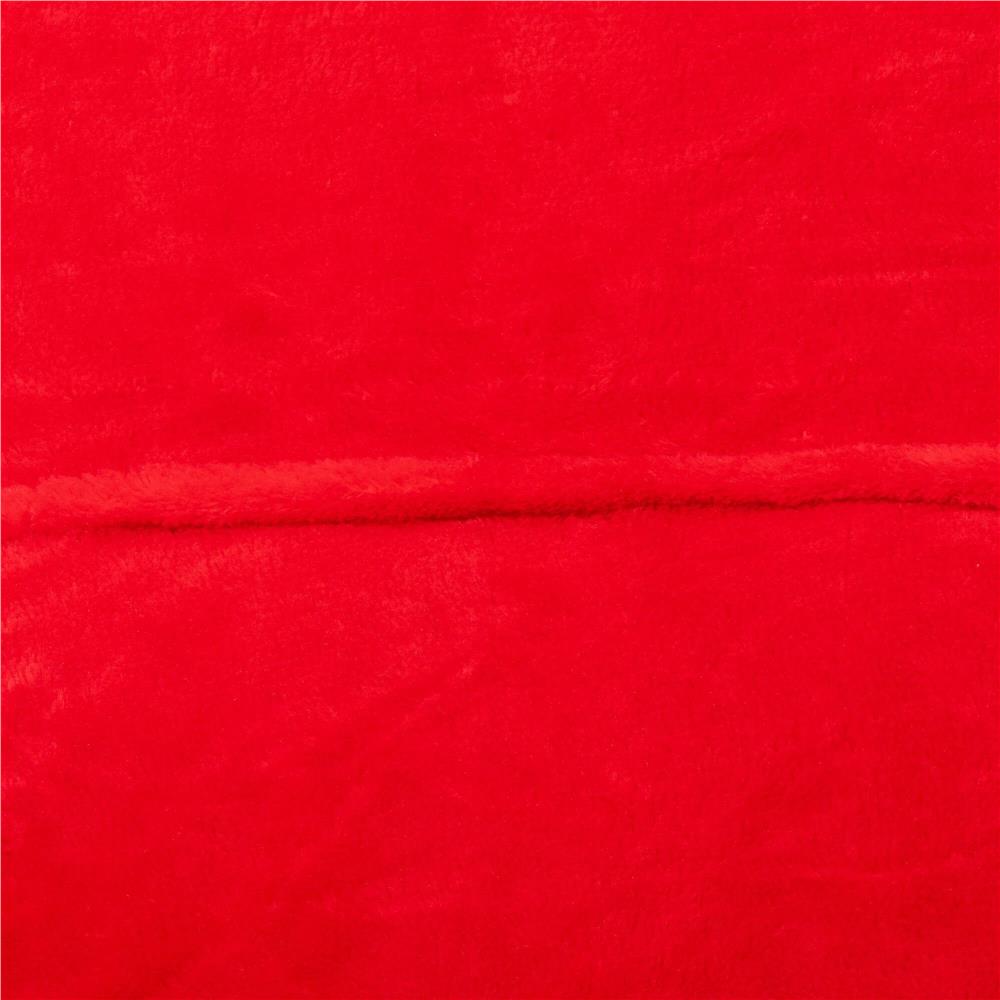 Piros, puha fleece anyagból készült, kapucnis és nagy zsebbel ellátott, oversize takaró-hanorak. - Image 12