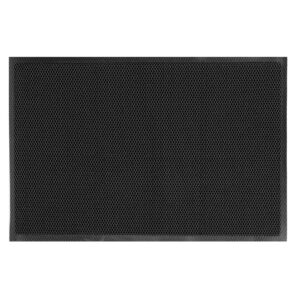 Csúszásmentes, nedvszívó bejárati lábtörlő rácsos kialakítással, PVC, 60x90 cm, fekete