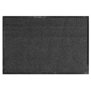 Nedvszívó, szennyeződéstaszító bejárati szőnyeg, csúszásgátló PVC, 60x90 cm, szürke