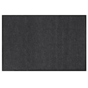Szennyeződésgátló, nedvszívó bejárati szőnyeg, csúszásgátló PVC, 90x150 cm, szürke