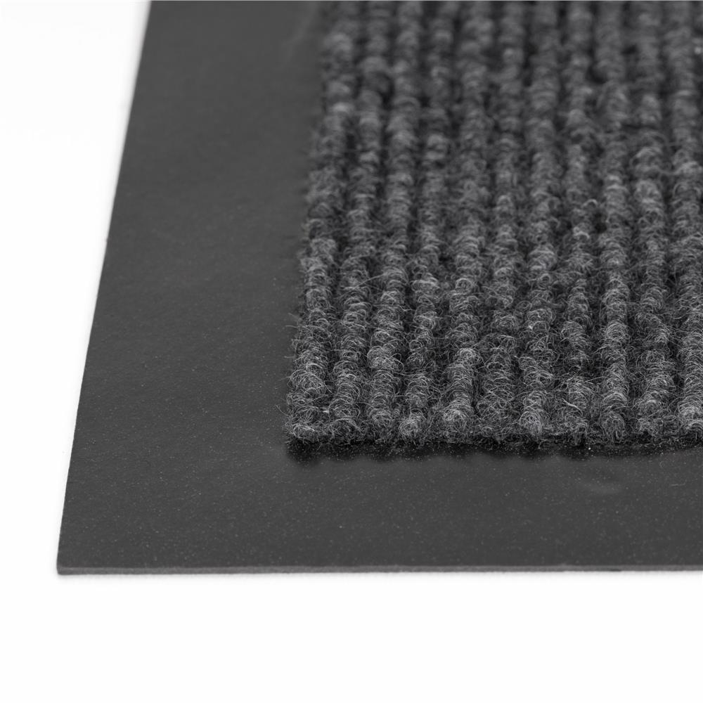 Szennyeződésgátló, nedvszívó bejárati szőnyeg, csúszásgátló PVC, 90x150 cm, szürke - Image 6