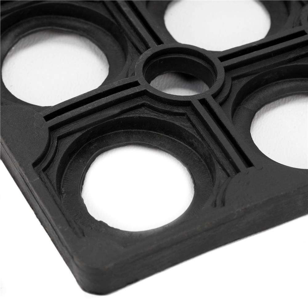 Perforált gumi bejárati szőnyeg, csúszásgátló PVC, 60x90 cm, fekete - Image 9