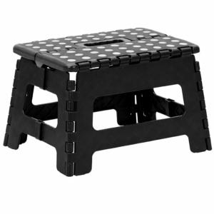 Multifunkciós, létra alakú ülésmagasító, csúszásgátló, 22 cm, maximum 150 kg, fekete