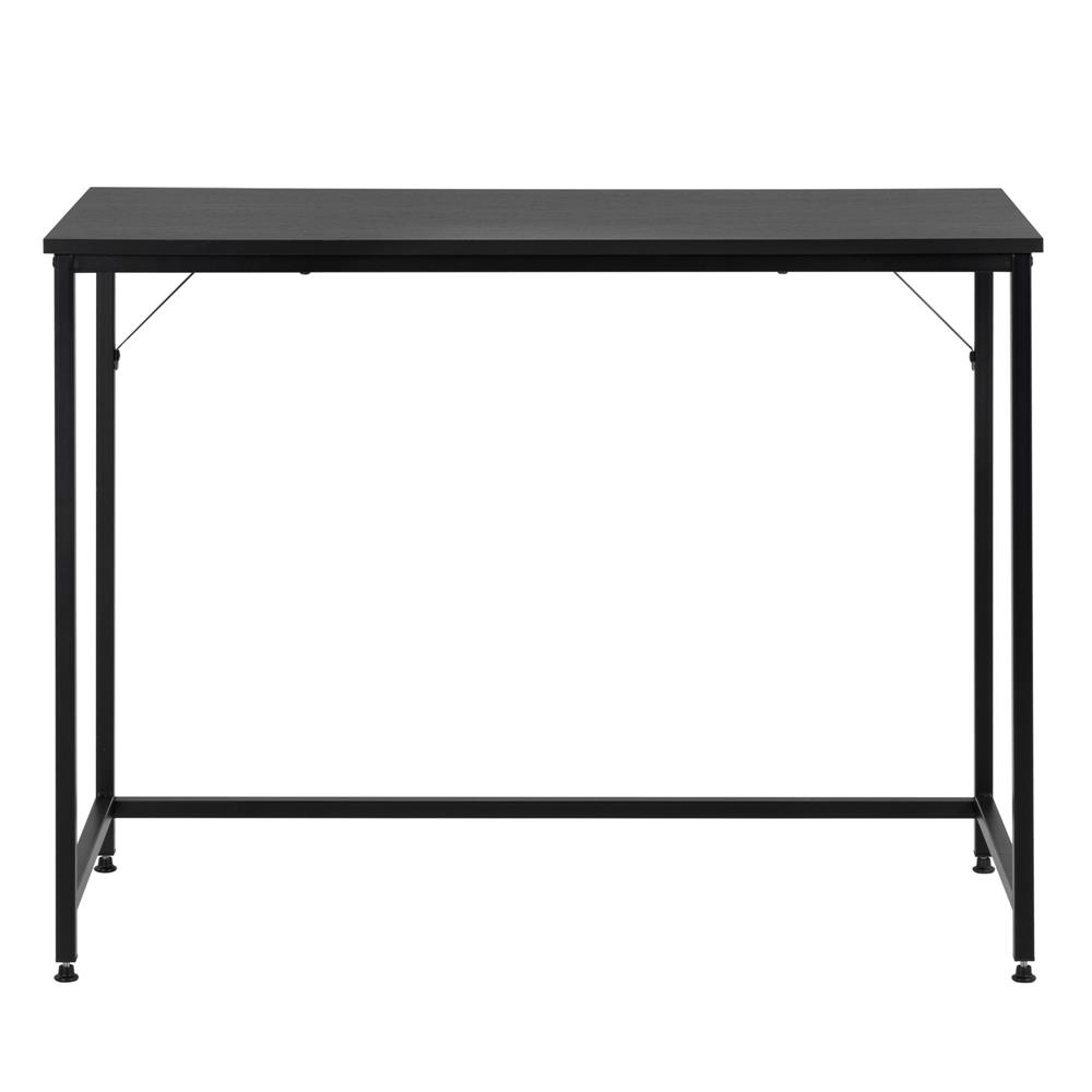 Íróasztal MDF lappal és fém vázzal, 100x50x76 cm, fekete - Image 16