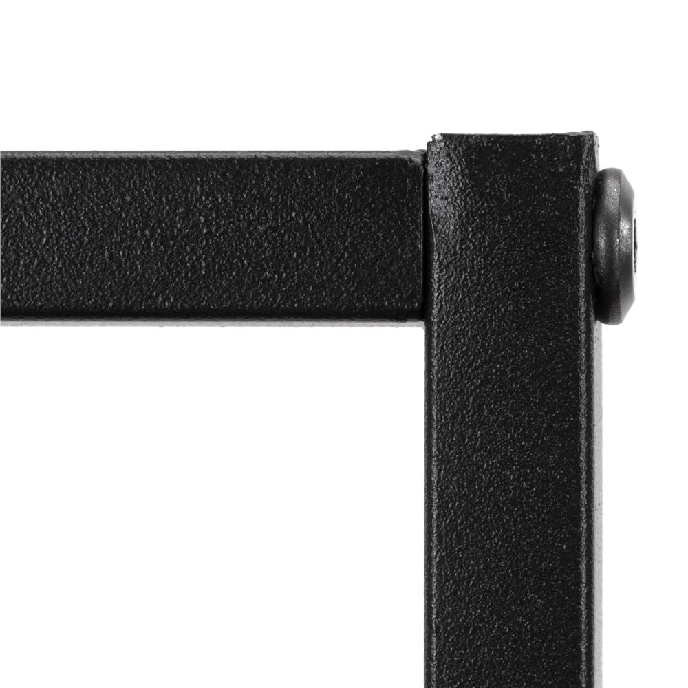 Fali polc 3 MDF polccal és fém vázzal, 58x21x50 cm, fekete - Image 15
