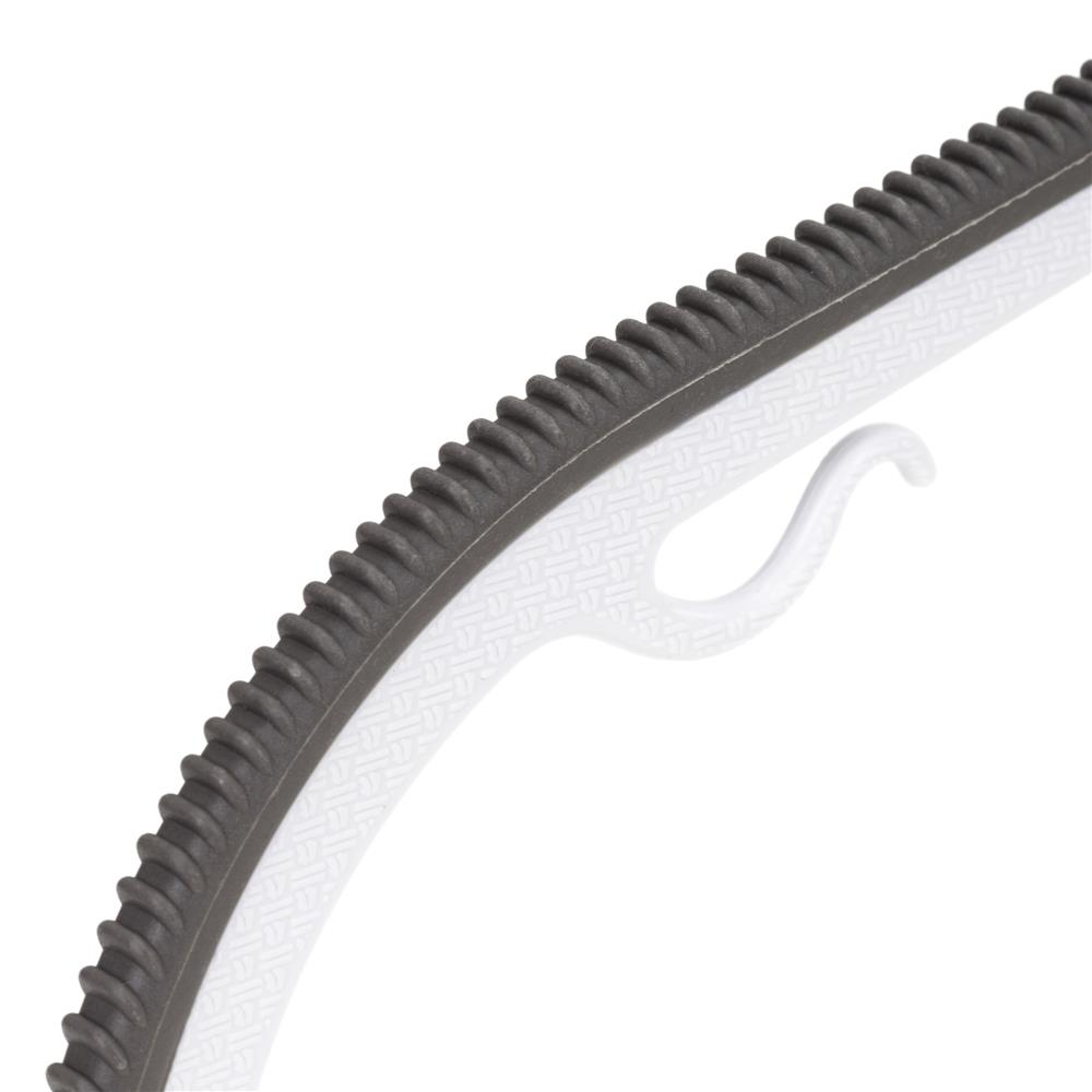 30 darabos csúszásgátló ruhaakasztó készlet, PE-ből, forgó fémhoroggal, 41 cm, fehér és szürke színben - Image 9